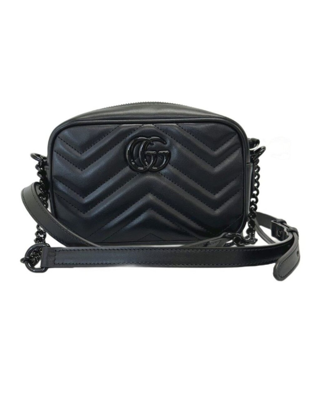 Gucci GG Marmont Mini Shoulder Bag Dtdhv Black
